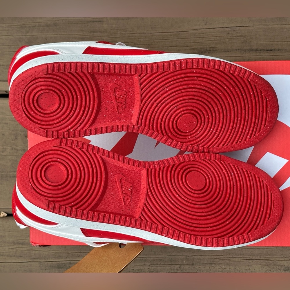Nike Court Vision Low NN Womens 6.5 Youth 5Y Red Sustainable Casual Sneaker NEW - Picture 8 of 11